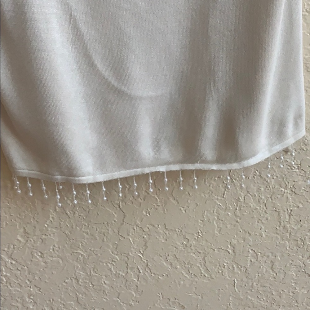 Sleeveless silk top with beads - Picture 2 of 4